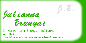 julianna brunyai business card